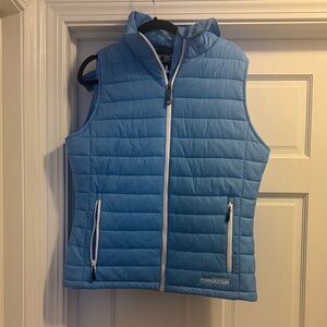 Predator Mountainwear Blue Puffer Vest with detachable hood
